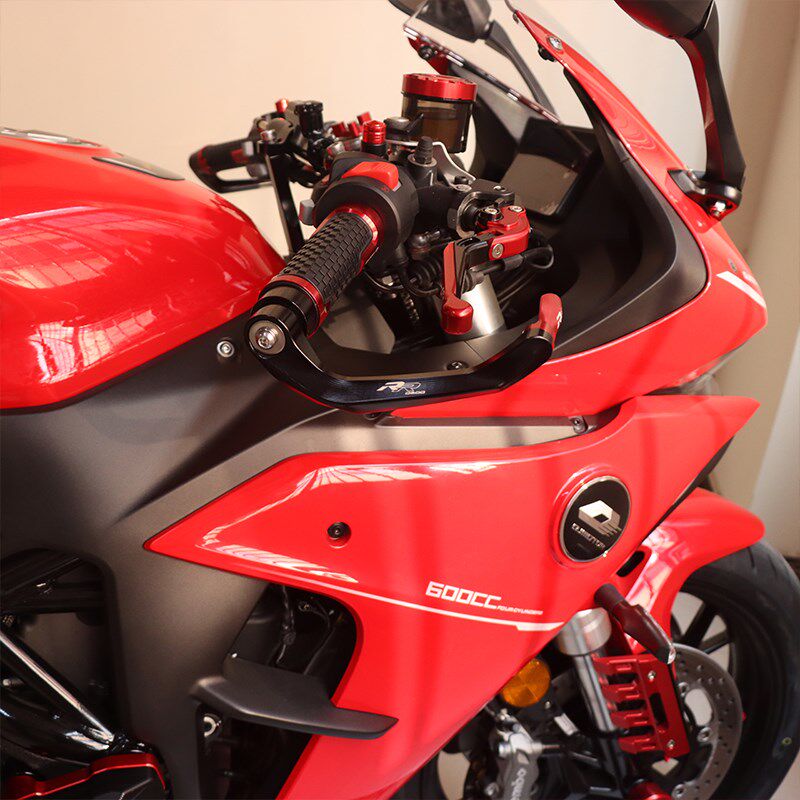 适用赛600专用改装刹车离合牛角防摔竞技护弓手把胶油门握套