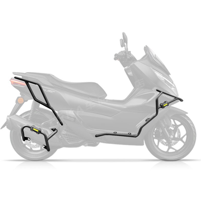 ZC适用春风150sc护杠保险杠新款排J气管防摔杠保护防护杠改装