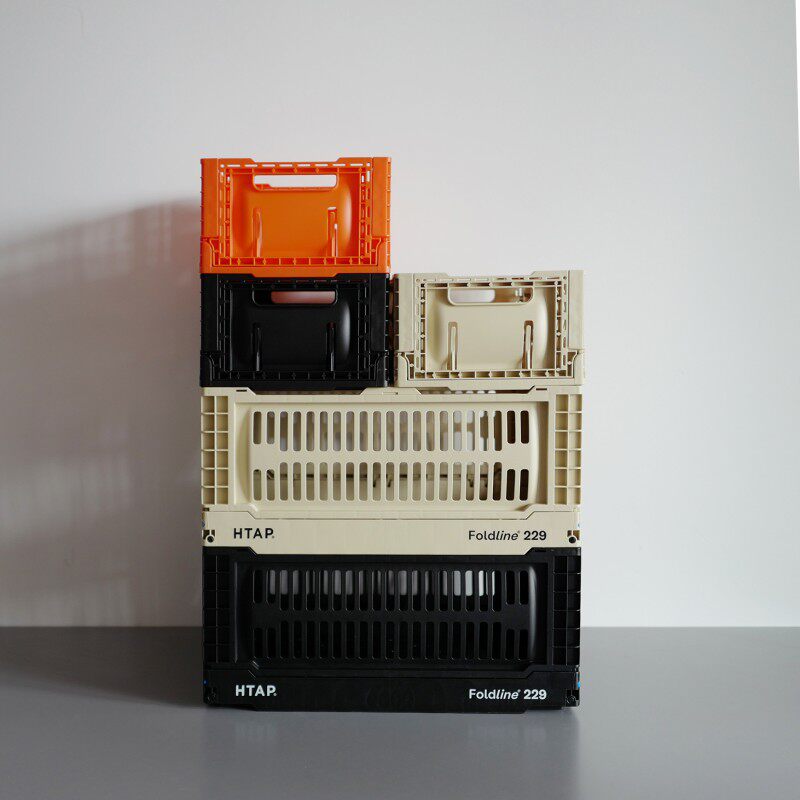 现货HTAP折叠篮m高强度日式户外山系露营车载桌面整理收纳储物