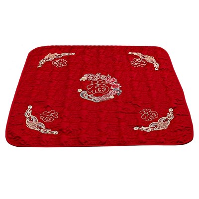 结婚新娘坐福垫女方出嫁喜被子婚房布置百福垫婚庆床上福字坐垫