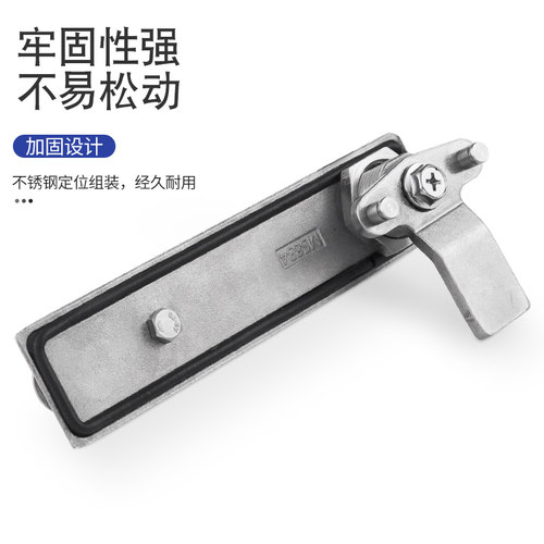 304不锈钢平面锁MS834带挂配电箱门锁机箱机柜锁电器控制设备箱锁