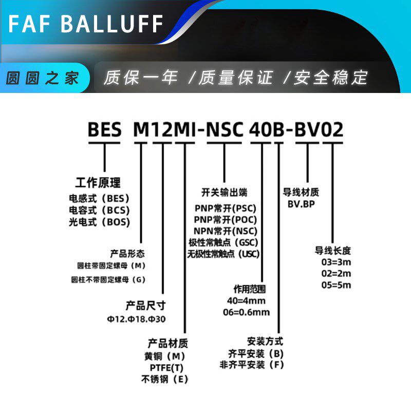 巴鲁夫型BES f516-324-S4-C/377-G-S49/383-S49-C/M18MI-NSC80B-S