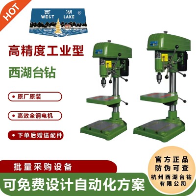 西湖工业台钻Z512B台式家用小型钻床工程大型重型钻孔机高效