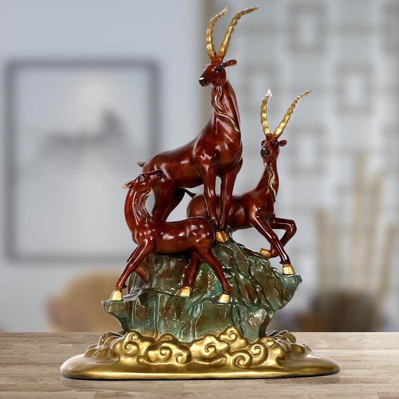 铜制工艺品三羊开泰羊摆件中式办公室家居风水摆设送客户工厂,农机/农具/农膜,其它农用工具,淘宝优惠券,粉丝福利购,淘宝优惠卷