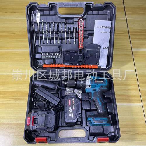 外贸锂电无刷冲击手电钻套装2312B