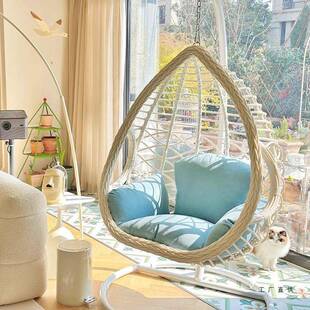 阳台吊椅家用卧室藤椅吊床少女吊兰椅单人休闲摇篮椅室内秋千吊篮