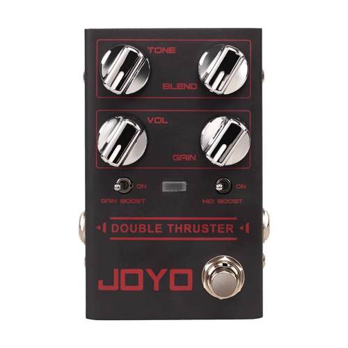JOYOR-28贝斯过载双推进器低音超速踏板具有尖锐而颗粒状的高