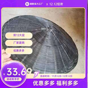 女侠帽大侠帽斗笠横店拍戏武侠沙漠日式道具刺客黑色古装斗笠侠客