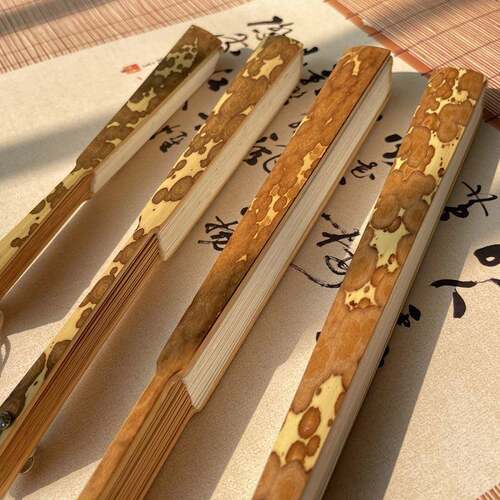 梅妃扇古风文玩扇子6寸7寸8寸9寸10寸空白可题字宣纸苏工扇面