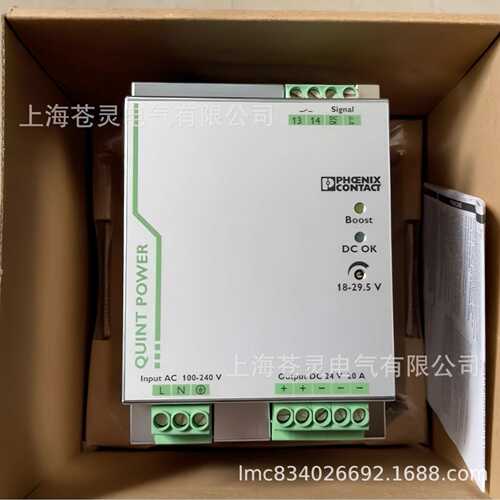 菲尼克斯电源QUINT4-PS/1AC/12DC/2.5/PT QUINT4-PS/3AC/24DC/10