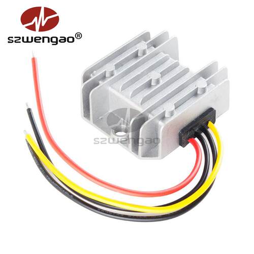 35-60V转5V 10A防水LED车载显示屏电源48V降5V 50W直流电源转换器