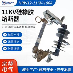 高压跌落式熔断器硅橡胶熔断器HRW12-11KV-100A高压真空熔断器