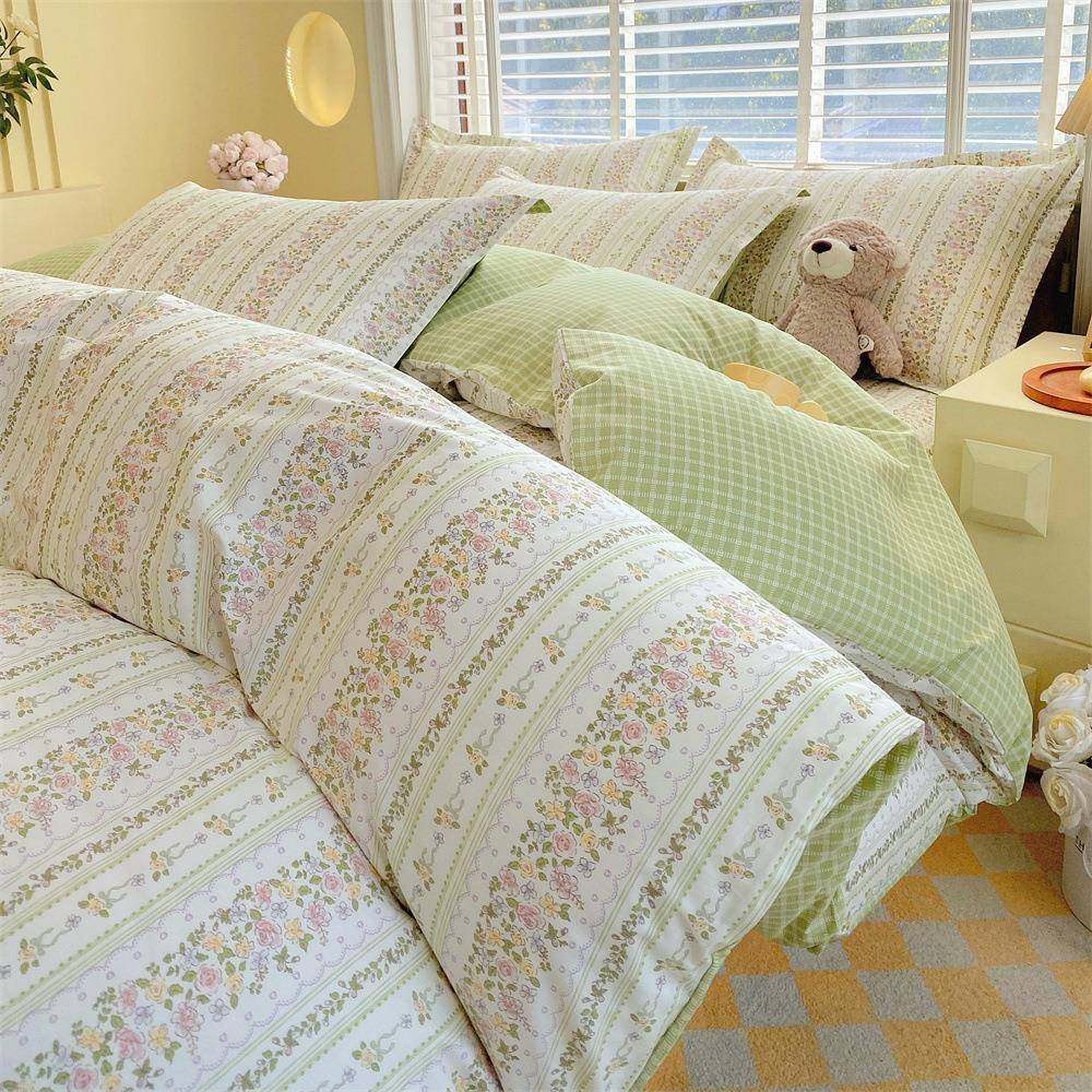 新款小清新全棉印花13372四件套可爱被套纯棉床单床上用品1.2米,鲜花速递/花卉仿真/绿植园艺,割草机/草坪机,淘宝优惠券,粉丝福利购,淘宝优惠卷