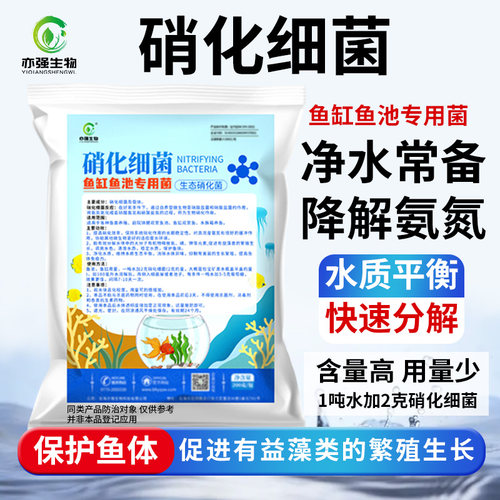 鱼缸鱼池硝化污水处理降解氨氮祛味R调节水体净化水质