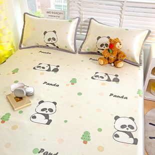 定制夏天冰丝凉席儿童床笠罩120X190X150X90 135X200X220cm榻榻米