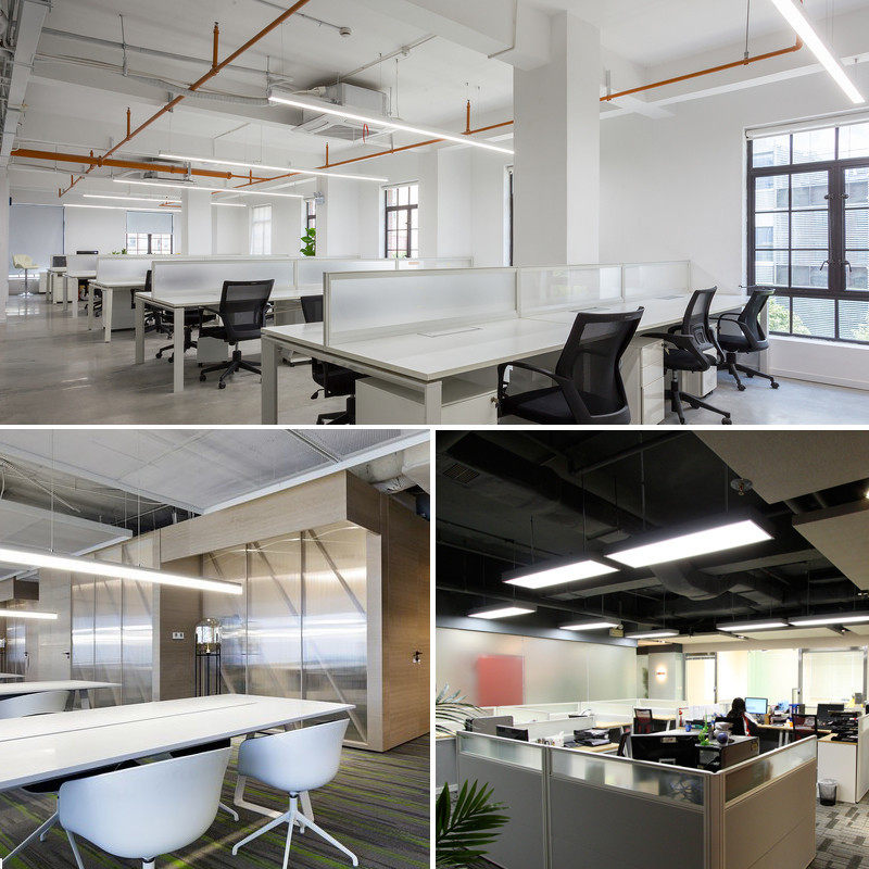 长条灯办公室吊线灯铝方通LED灯方通灯长条格栅灯防爆格栅灯平板