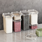 厨房食品级密封罐透明五谷杂粮储存罐子塑料粮食物茶叶防潮收纳盒