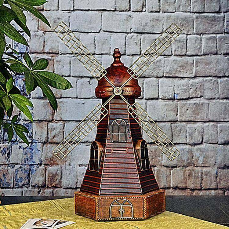 欧式仿古荷兰风车模型创意家居软装摆件铁艺车模陈列道具摆设,清洗/食品/商业设备,风口/风叶/风机配件,淘宝优惠券,粉丝福利购,淘宝优惠卷