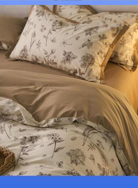 DX7L贡缎四件套丨A类床单被套美式复古风床上用品长