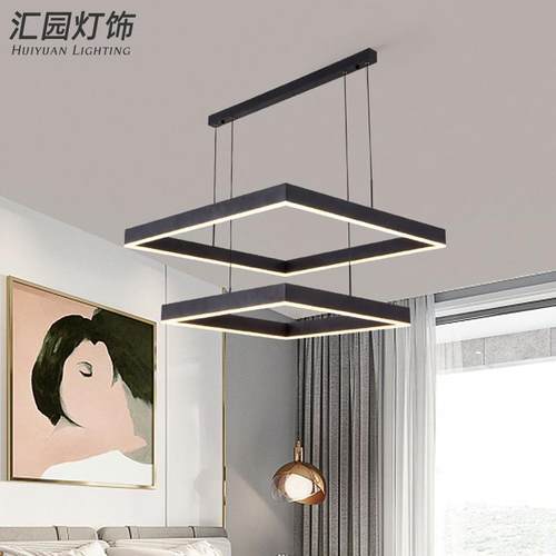 北欧吊灯现代简约无缝拼接护眼灯长条灯商场灯客厅LED餐厅吊线灯