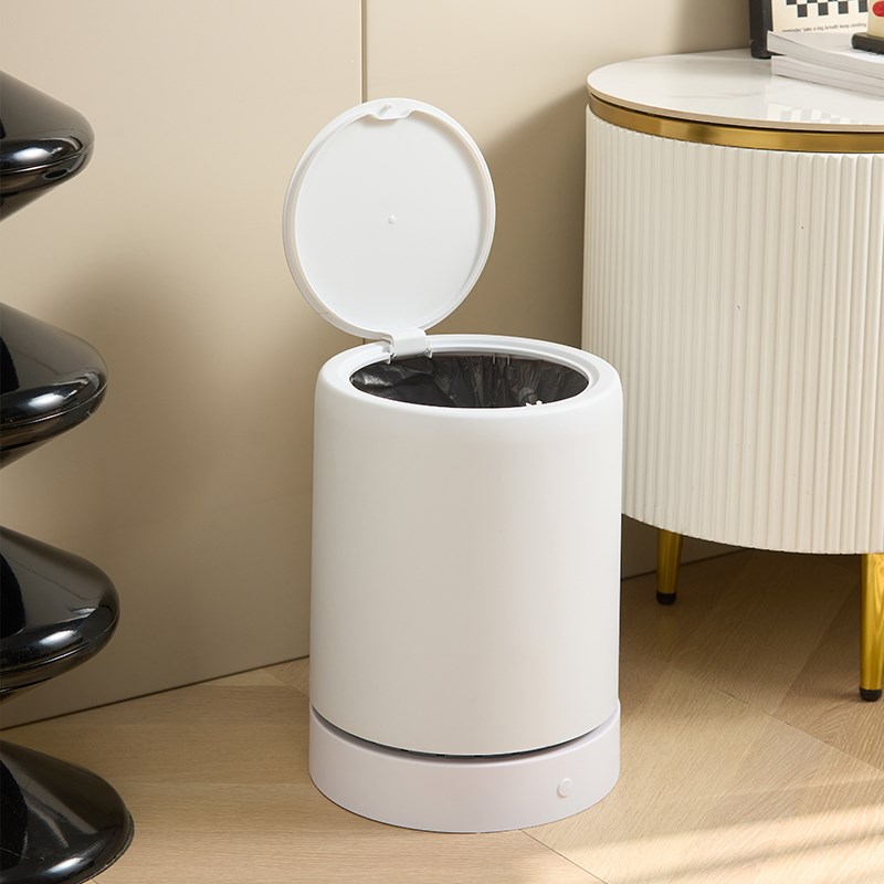 气压吸附垃圾桶简约带盖大容量按压202K5新款卧室厨房厕所卫生间