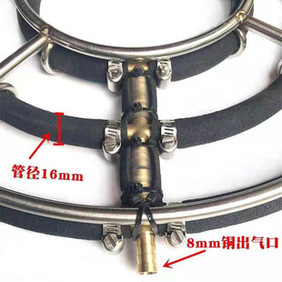 增氧泵气b盘锦鲤鱼池曝氧圈氧气泵气泡石静音气石鱼缸纳米气盘石