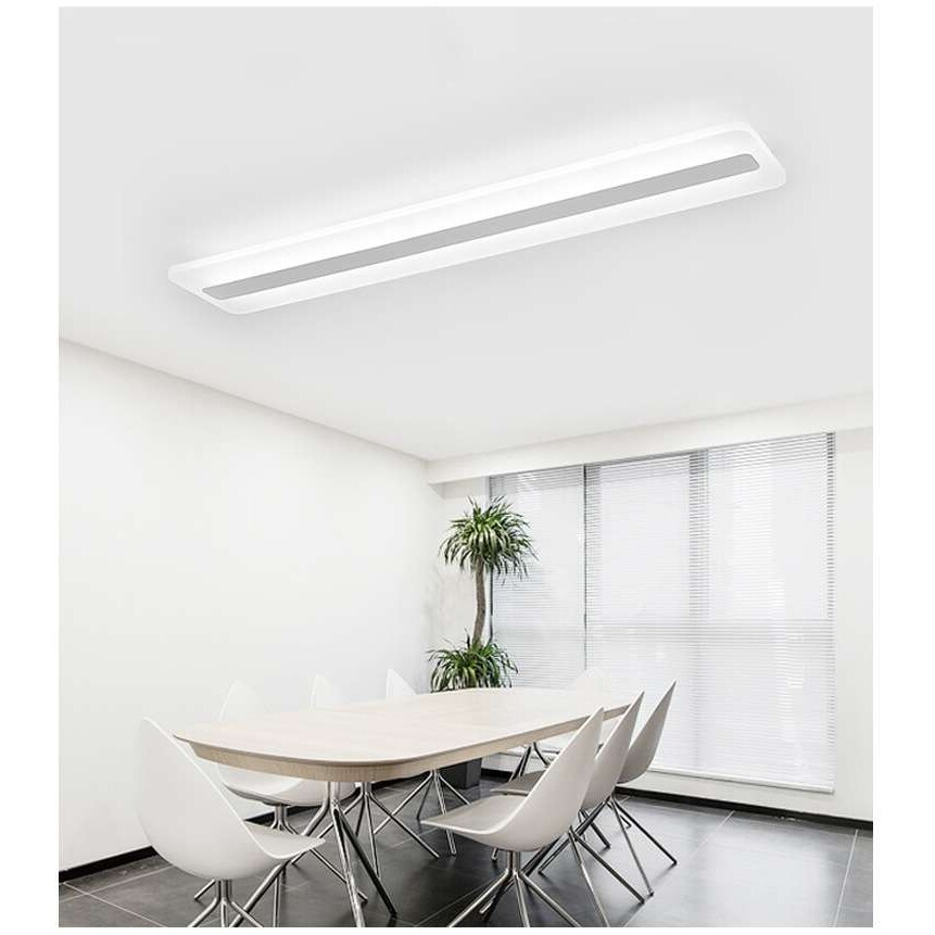 LED长条形吊灯亚克力书房卧室餐厅过道走廊长方形玄关吊灯
