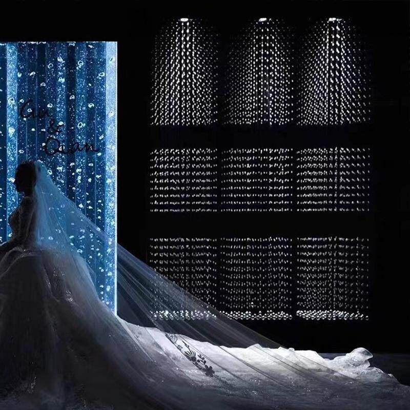 水晶菠萝珠吊顶镂空水晶珠帘分段珠串珠链舞台表演结婚装饰挂饰