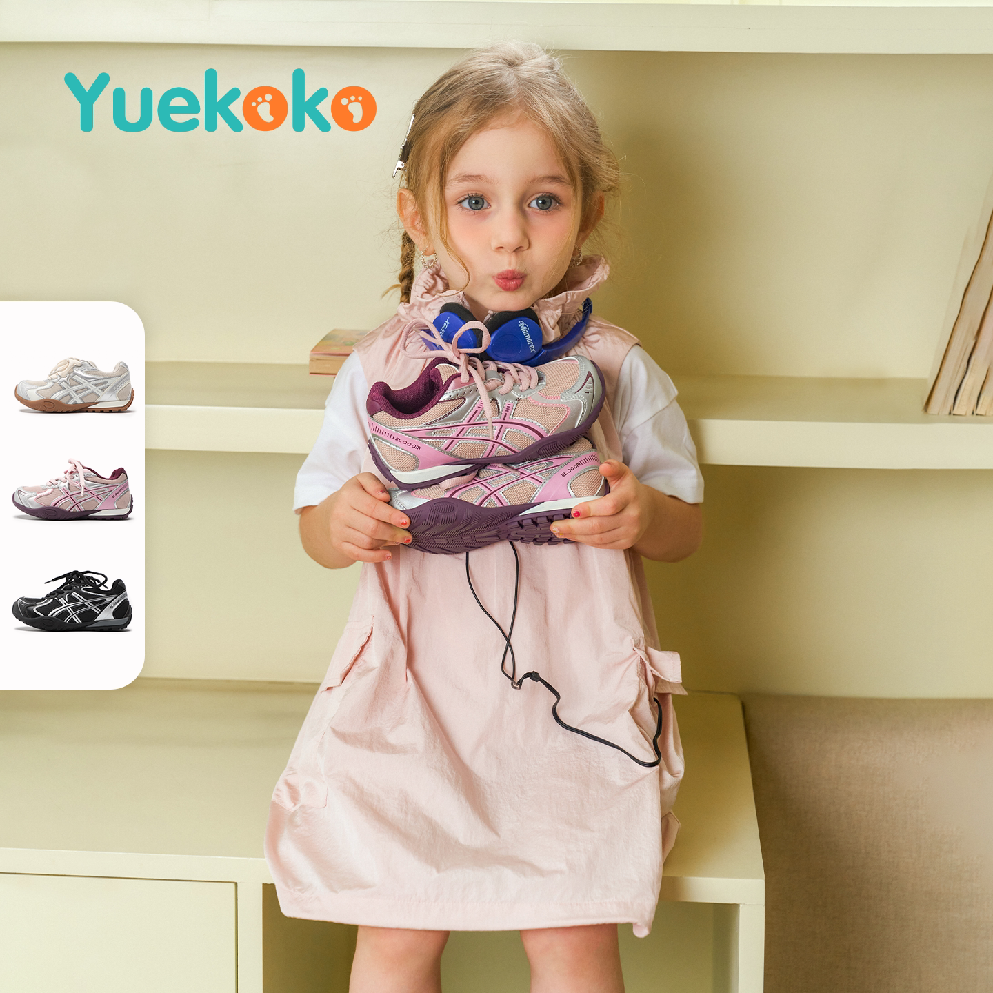 YUEKOKO男女童运动鞋儿童运动鞋