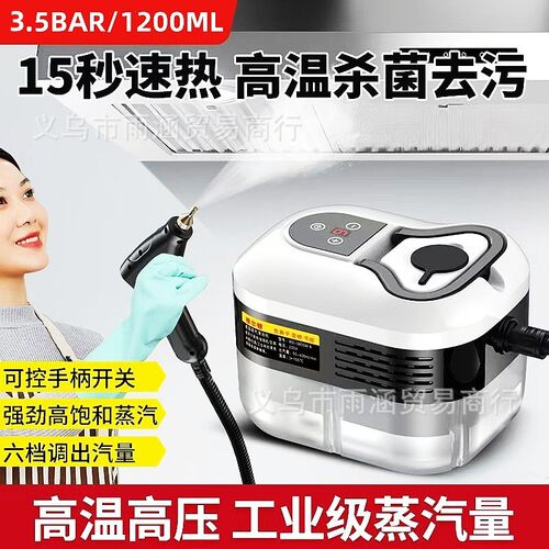 数显双控3.5BAR高压高温蒸汽清洁机1.2L布艺清洗机Steam Cleaner