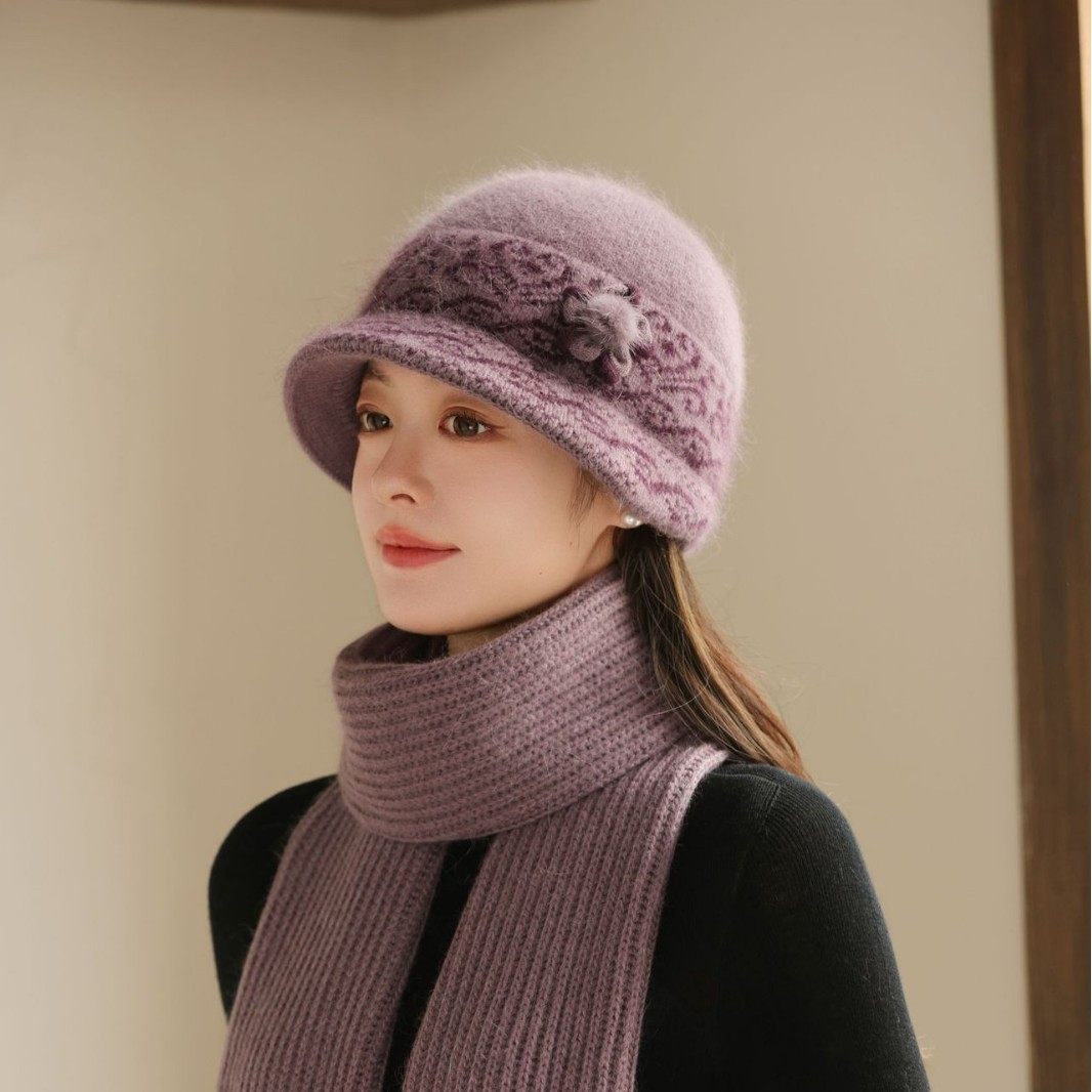 新款中老年人帽子女冬季加绒保暖毛线帽防寒护耳老太太洋气妈妈帽,服饰配件/皮带/帽子/围巾,中老年服配,淘宝优惠券,粉丝福利购,淘宝优惠卷
