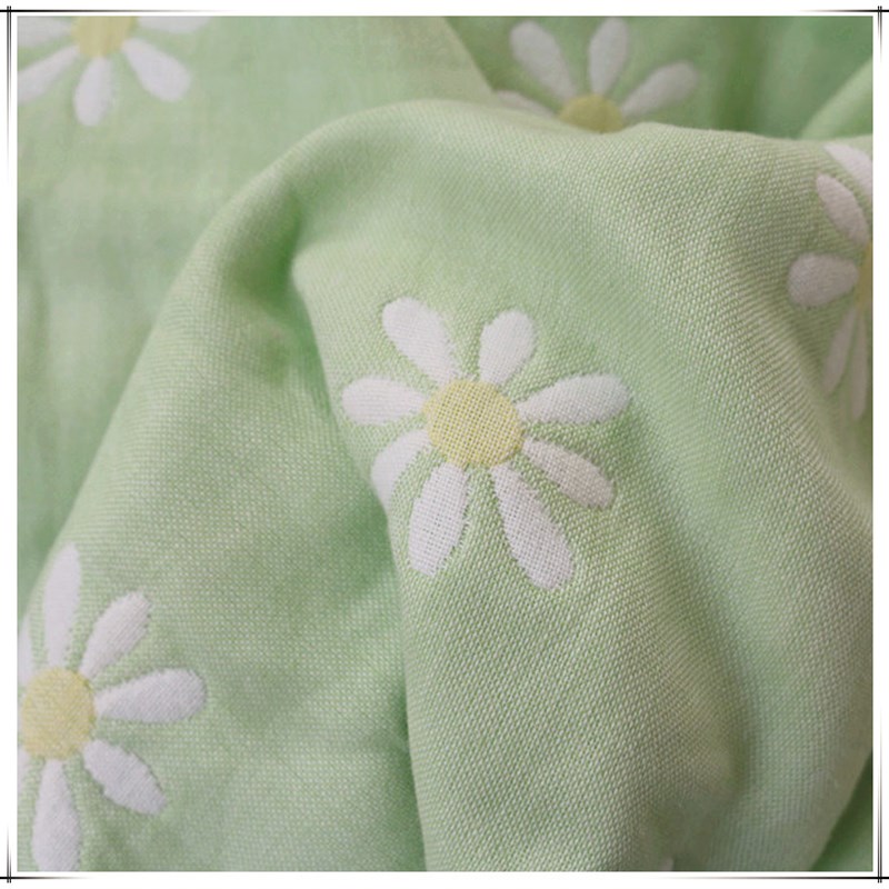 全棉六层6层纱布被蘑菇浴巾布料面料婴儿包被盖毯口水巾大宽