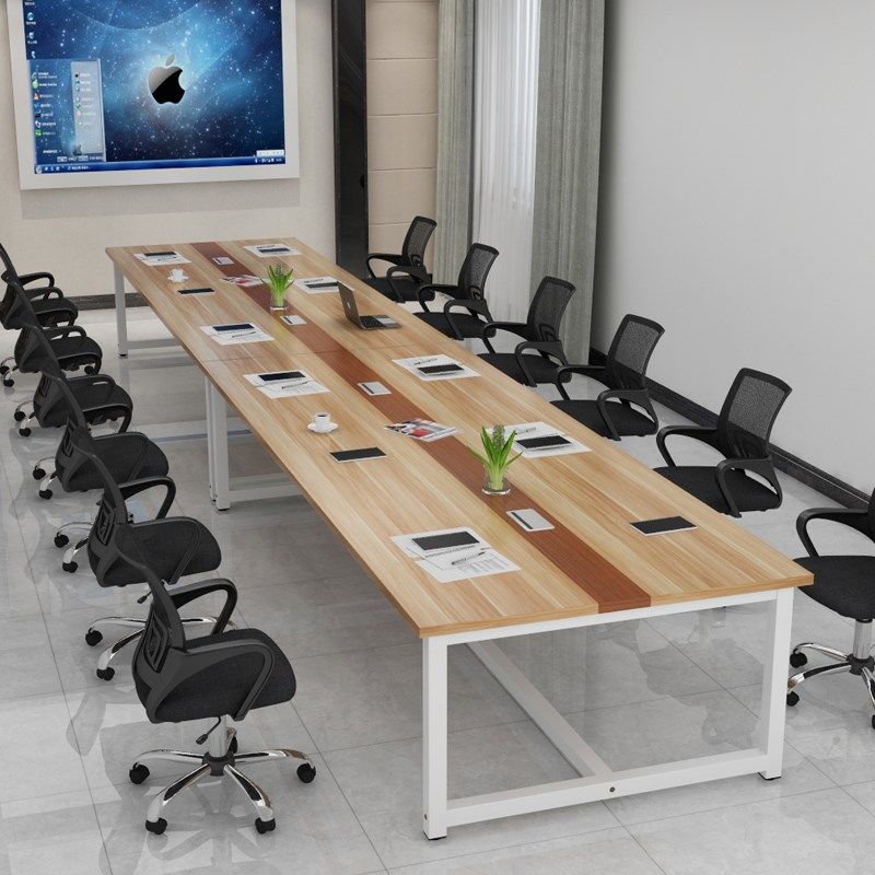 卓子长条形椅子宾馆条形座椅学校组合工作台会议电脑桌咨询室长桌