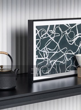 现代酒店空间展示设计样板间装饰新中式茶柜S摆件软装陈列搭配