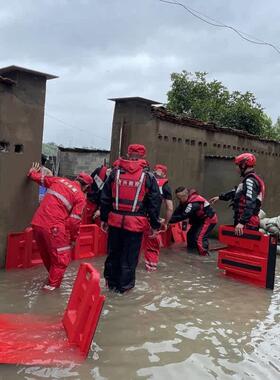 红色ABS防汛取代r沙袋挡水板 应急救援物质挡水防洪板