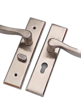 卫生间浴室单舌门锁厨房执手锁卧室房门50锁舌 孔距125/140/170mm