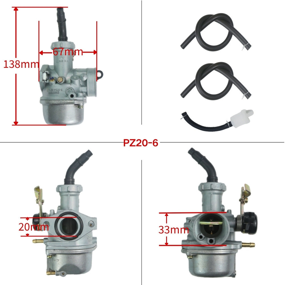 PZ20-6化油器XRM110适用于本田110125CCEX5BIG20mm 跨境热销
