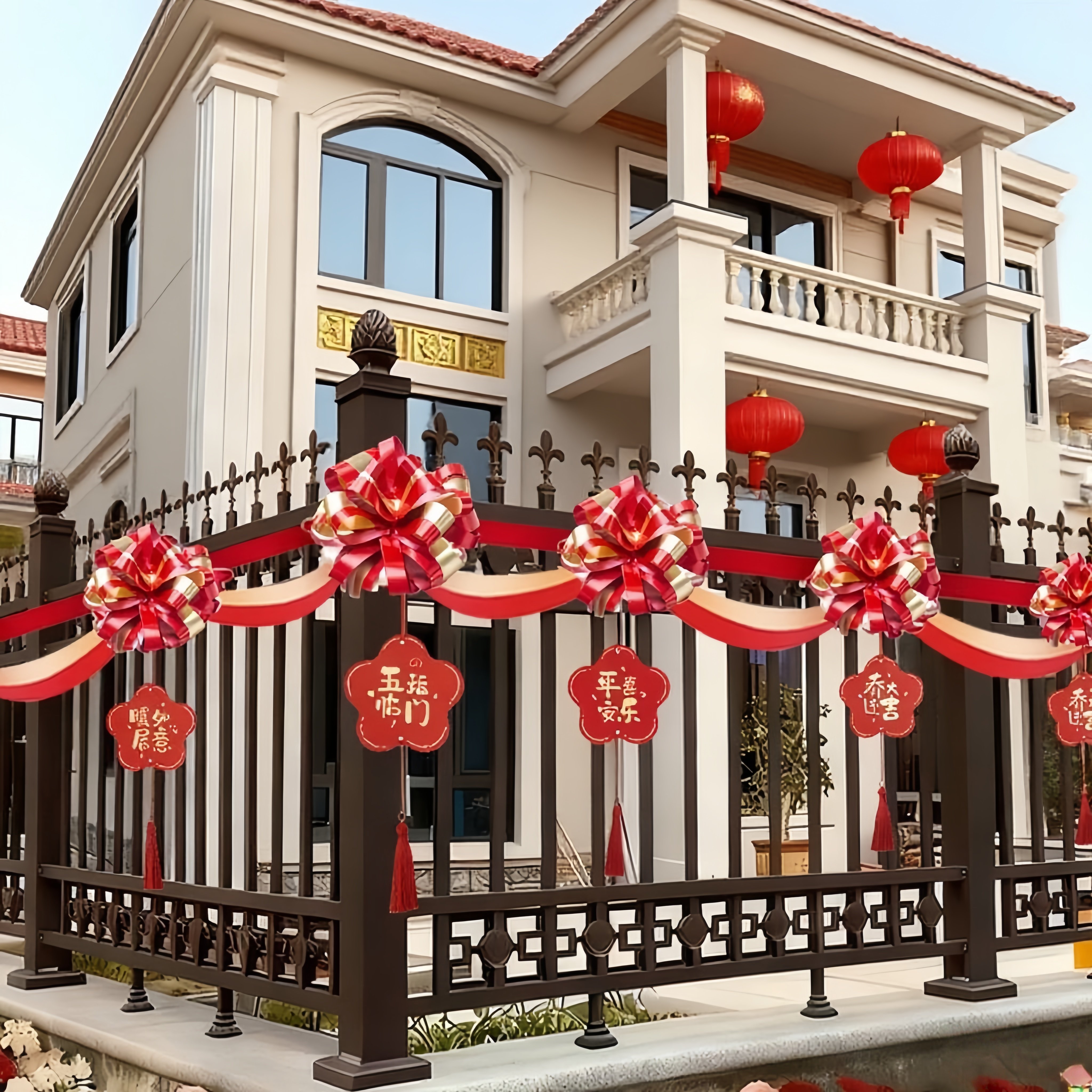 乔迁新居入宅装饰品场景布置楼梯扶手围栏阳台拉花彩带蝴蝶结全套,节庆用品/礼品,装扮布置套餐,淘宝优惠券,粉丝福利购,淘宝优惠卷