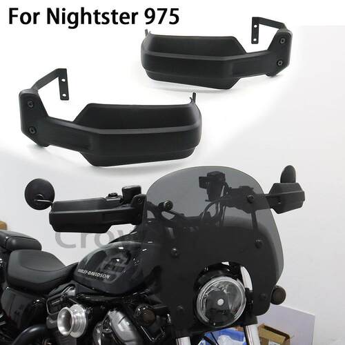 适用哈雷Nightster975RH975改装前护手挡风板防护罩护手挡板