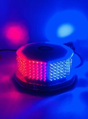 240LED圆形汽车吸顶灯新款汽车面包八角频闪灯吸顶爆闪警示灯