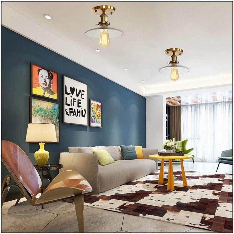 北欧后美式简约卧室客厅吧台家用舒适单头玻璃灯罩创艺铁艺吸顶灯,清洗/食品/商业设备,风口/风叶/风机配件,淘宝优惠券,粉丝福利购,淘宝优惠卷