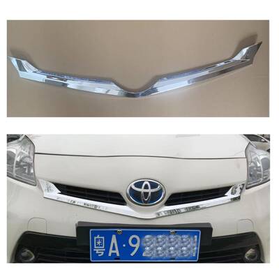 适用于2010-2015款普锐斯prius30三代中网饰条车前亮条电镀装饰