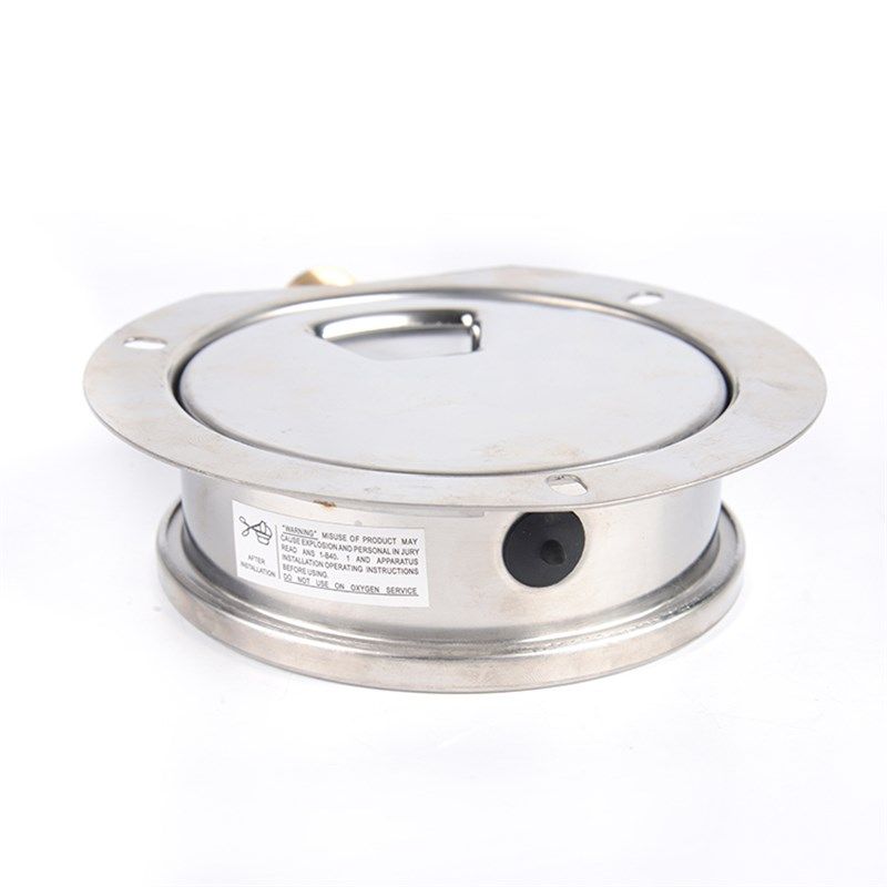 径向带边耐震压力表 YN100T 16bar G1/2 船用 防震 抗震压力表