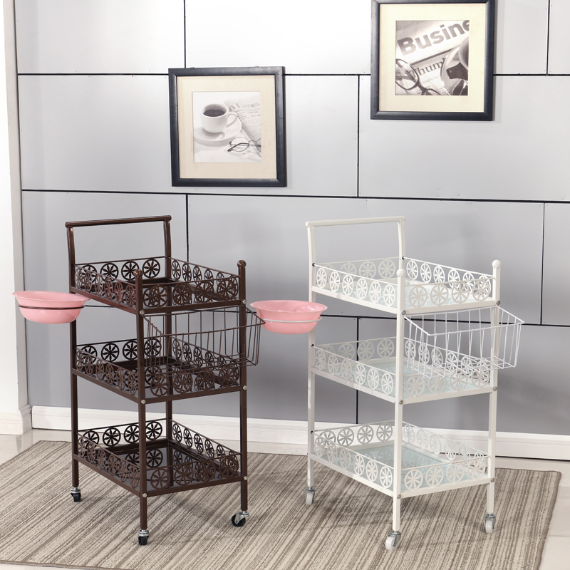 美容车三层美容美发推车美容院小推车火罐纹绣工具置物架美甲推车