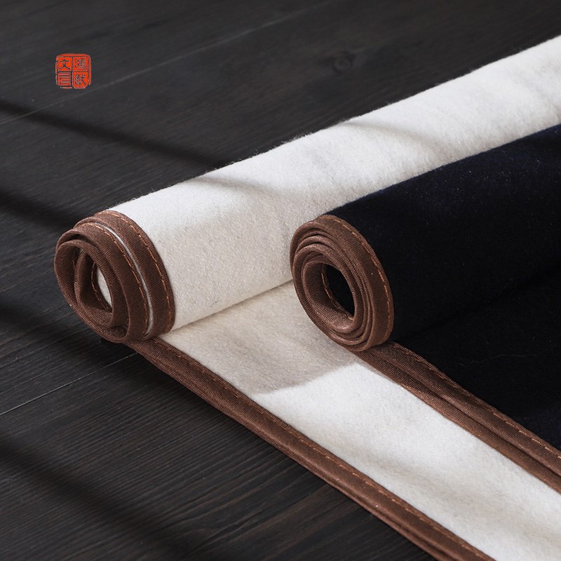 【鸿猷文房】水洗毛毡 防滑毛毡垫子书法桌布包边成人初学文房四