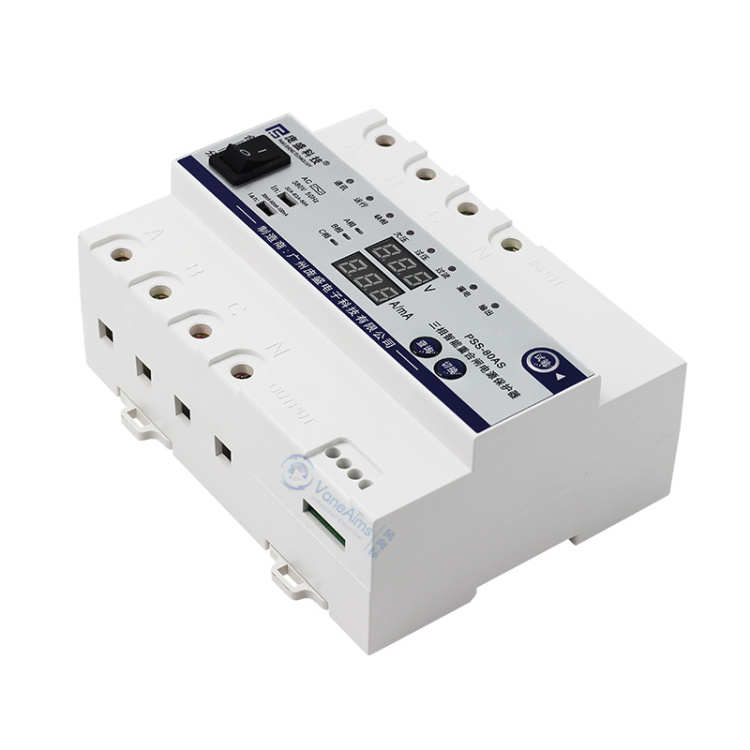 漏电保护器三相自动重合闸 过欠压 断零 缺相 过载保护 光伏380V