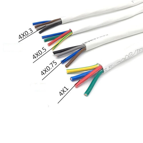 RVV国标护套线2芯3芯4芯5芯6芯0.3 0.5 0.75 1 1.5平方信号电源线