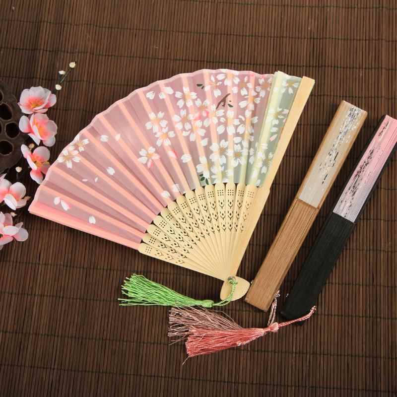 滦达旦戏曲古典舞表演t中国风桃花走纸扇子N花古风儿童黑色京剧折