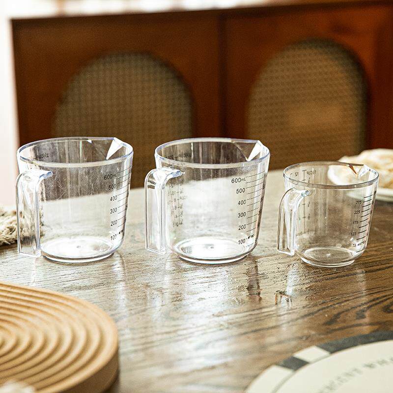 量杯带刻度毫升家用婴儿烘焙大容量塑料透明计量杯耐高.温打蛋厨