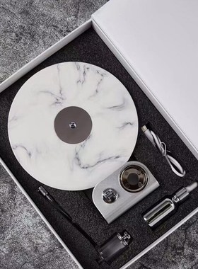 轻奢高档唱片机扩香仪香薰机石膏扩香仪器生日礼物家居装饰品摆件